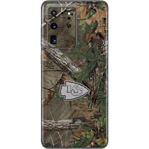 NFL Kansas City Chiefs Realtree Xtra Green Camo Galaxy S20 Ultra 5G Skin